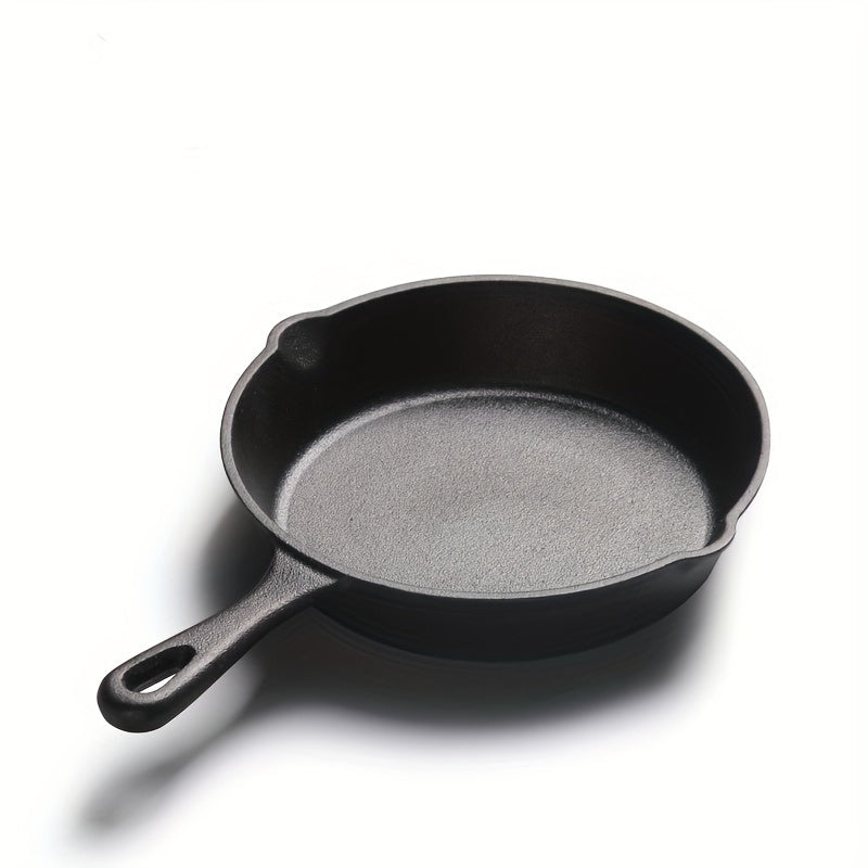 Versatile Nonstick Cast Iron Pan for Home Outdoor Cooking