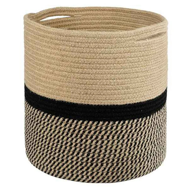 Organizer Basket Planter Basket Cotton Rope Woven Flower Pot Cotton Sundries Storage Box Home Decor Cotton Rope Basket