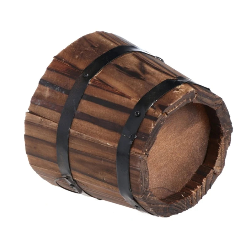 Planter Pots Flower Barrels Indoor Outdoor Decors Succulent Plant Bucket for Garden Farmhouses Home Decorations