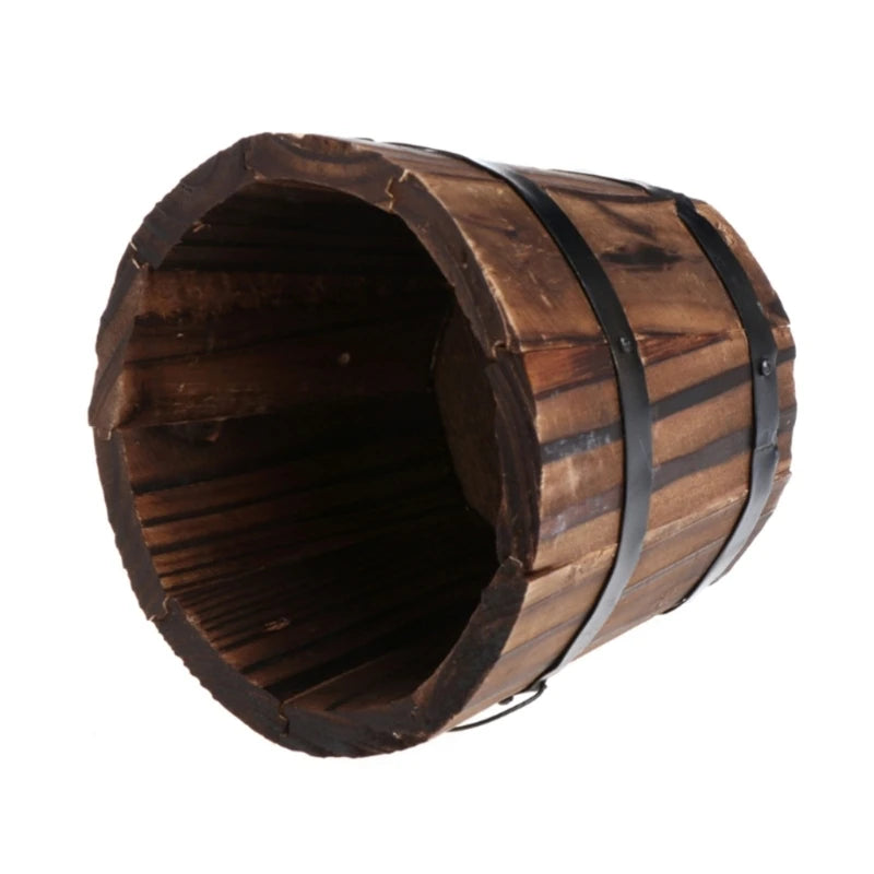 Planter Pots Flower Barrels Indoor Outdoor Decors Succulent Plant Bucket for Garden Farmhouses Home Decorations