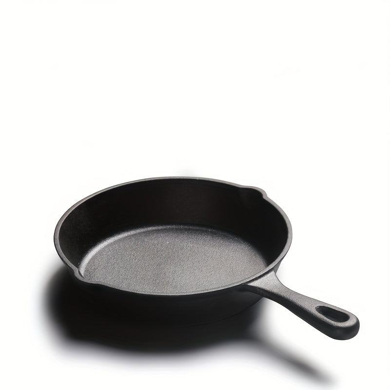 Versatile Nonstick Cast Iron Pan for Home Outdoor Cooking