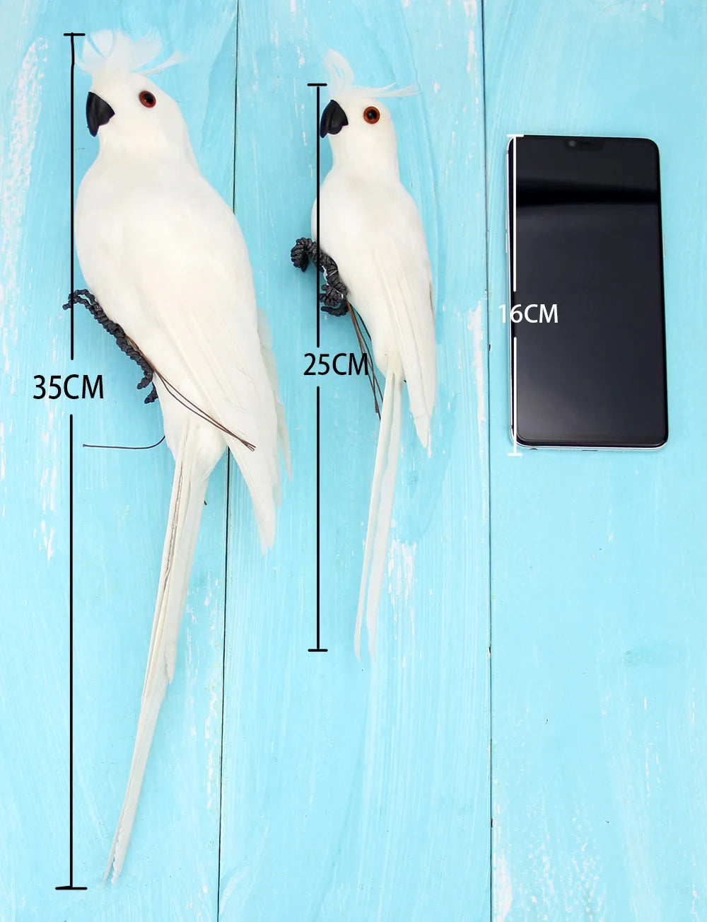 Large Simulation Parrot Ornament Handmade Parrot Bird Foam Feather Lawn Figurine Animal Bird Garden Bird Prop Decoration