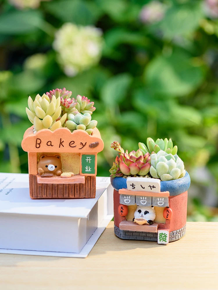 Creative Mini Succulents Plant Pot, Cute Animal Flower Pots Decorative Planter Containers Home Desktop Decoration - Dropshipping