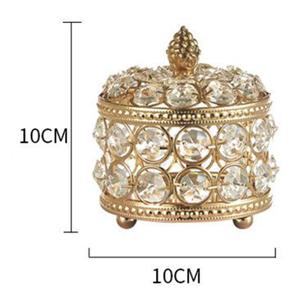Compartment Personalized Clear Rectangle Box Jeweley Rings Bracelet Golden Planter Organizer Home Decor Wedding Favor Supplies