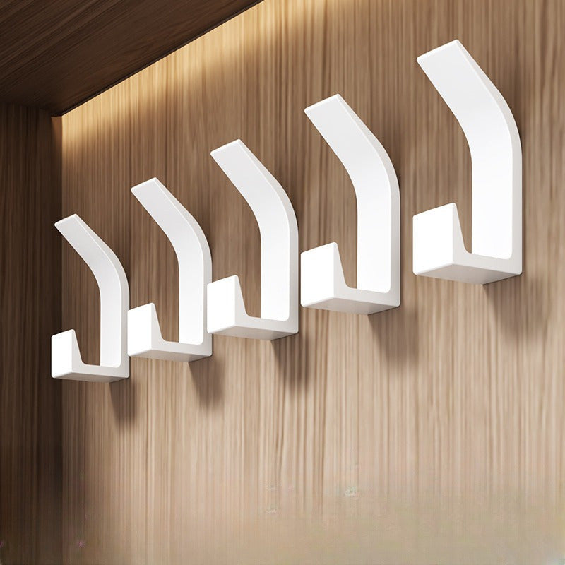 5Pack Adhesive Wall Hooks for Bathroom  Kitchen