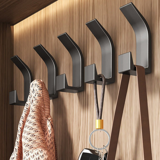 5Pack Adhesive Wall Hooks for Bathroom  Kitchen