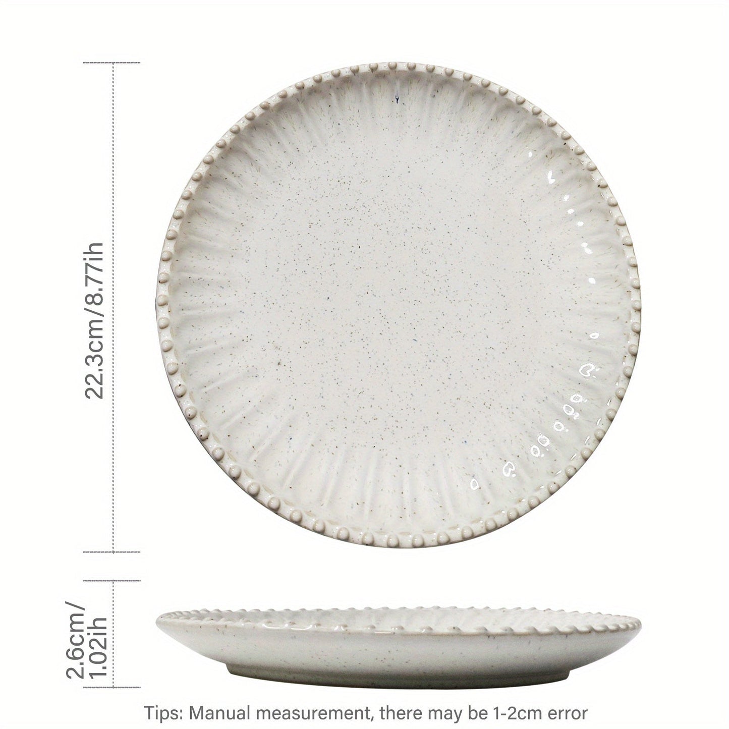 Elegant Ceramic Plate Set Perfect for Meals  Decor