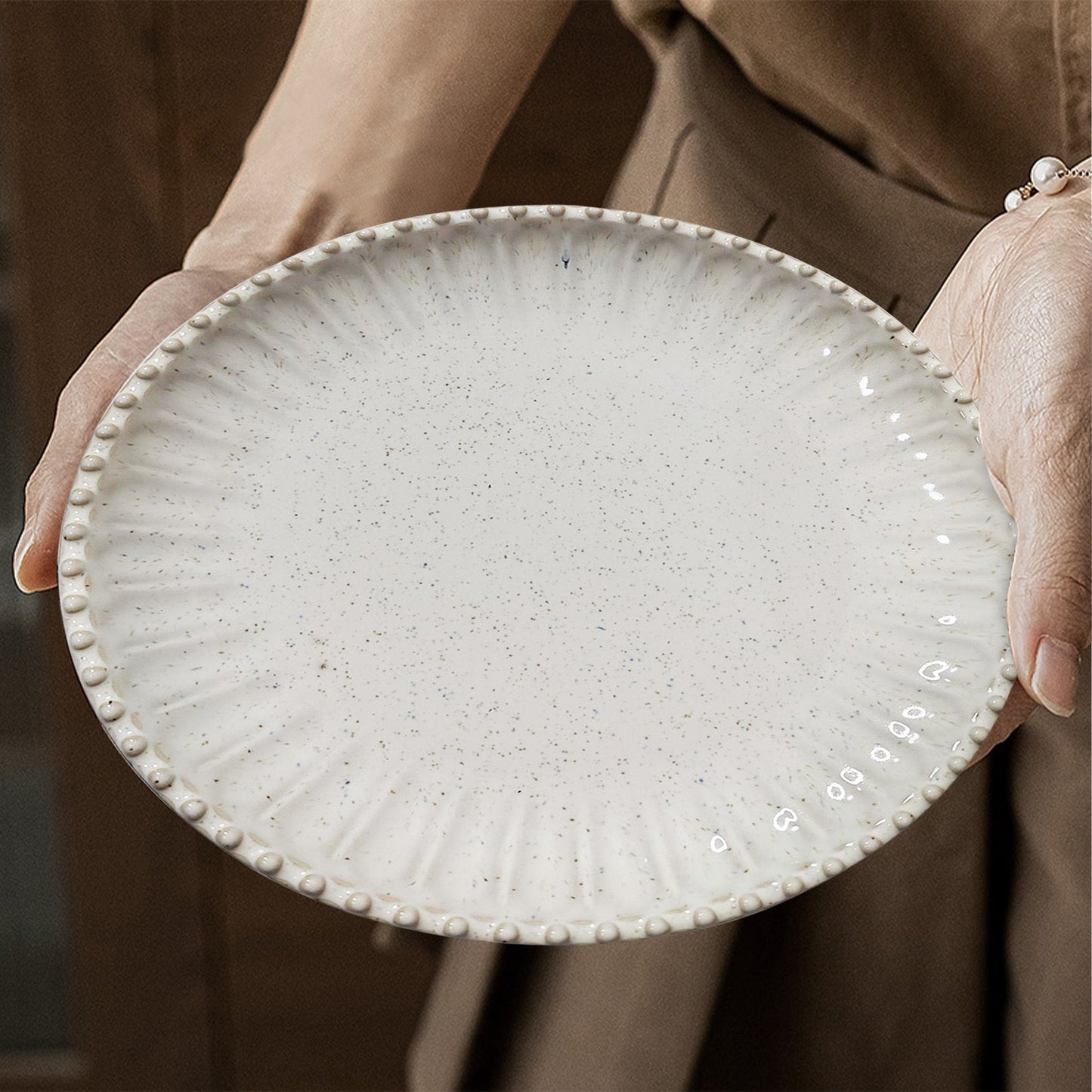 Elegant Ceramic Plate Set Perfect for Meals  Decor