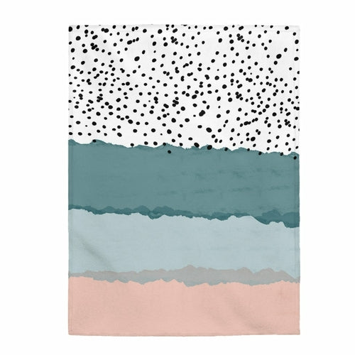 Abstract Lines Plush Throw - 3 Sizes