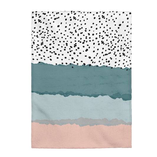 Abstract Lines Plush Throw - 3 Sizes