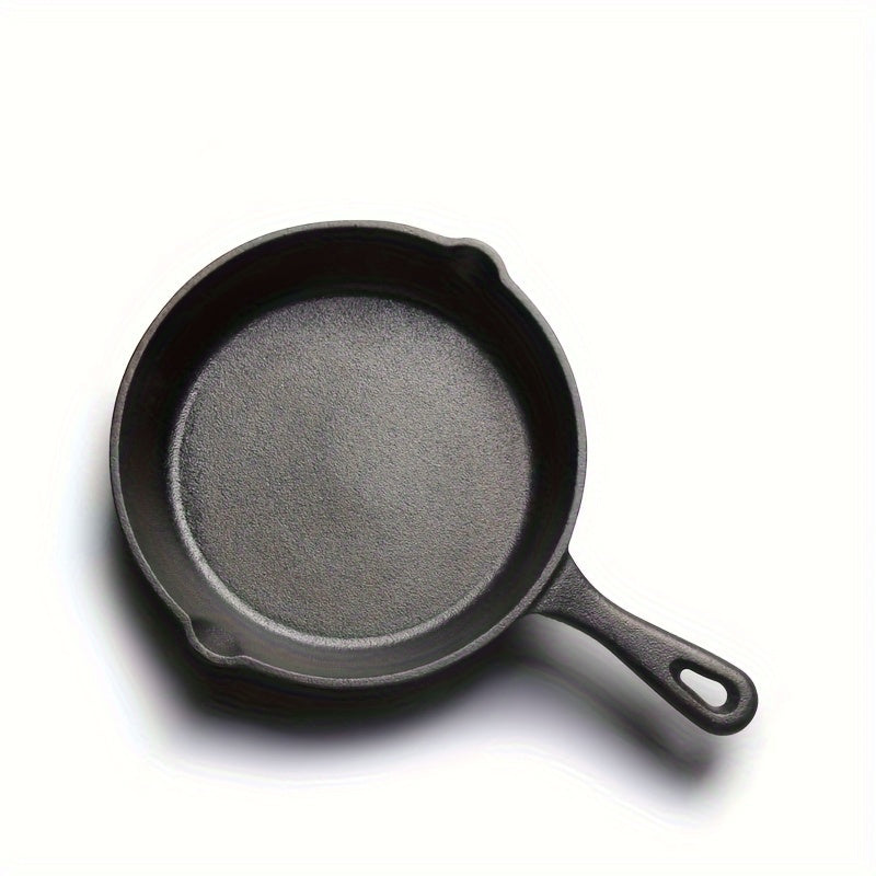 Versatile Nonstick Cast Iron Pan for Home  Outdoor Cooking