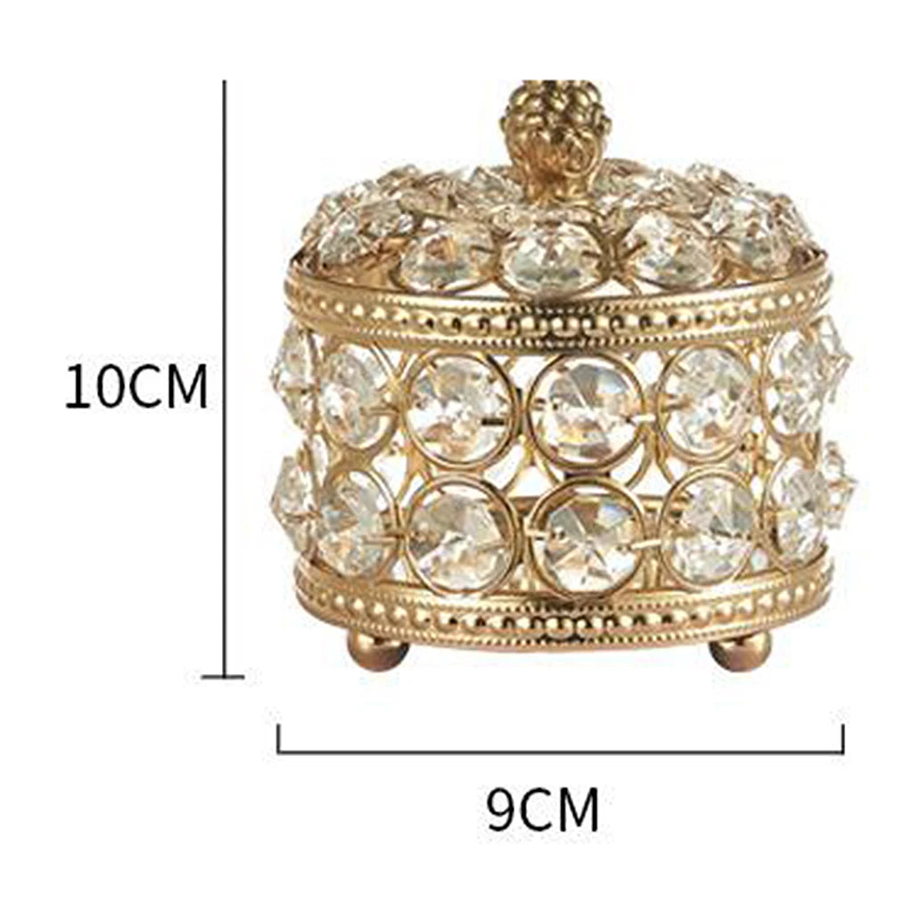 Compartment Personalized Clear Rectangle Box Jeweley Rings Bracelet Golden Planter Organizer Home Decor Wedding Favor Supplies