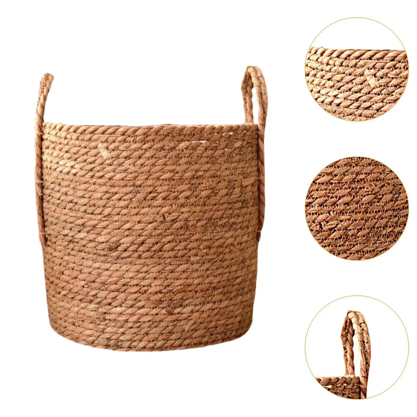 Woven Planter Basket Flower Basket Home Decor, Ornament, Large Capacity Flower Pot Storage Basket for Farmhouse Home Bedroom