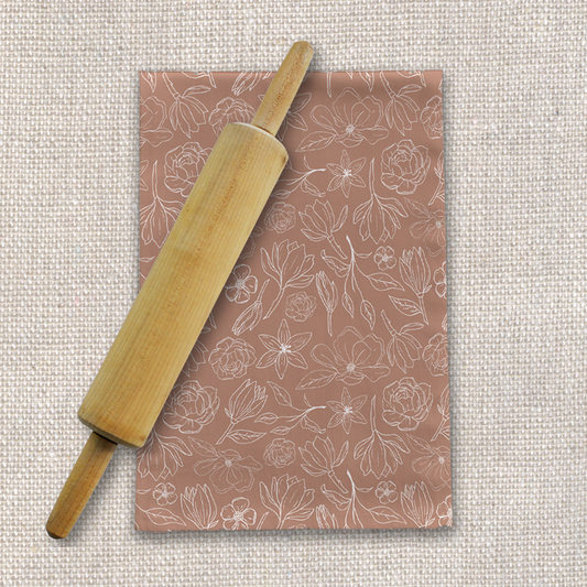 Copper Magnolia Tea Towel