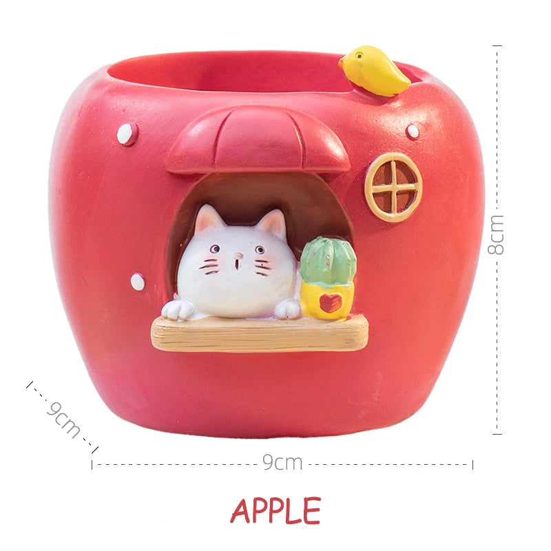 Creative Mini Succulents Plant Pot, Cute Animal Flower Pots Decorative Planter Containers Home Desktop Decoration - Dropshipping