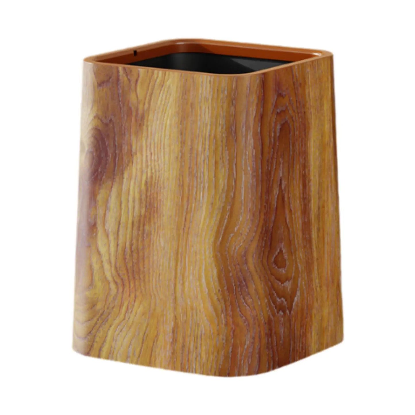 Rustic Trash Can Rubbish Container Decorative Waste Basket Home Use Creative Bin for Home Farmhouse Room Study Kitchen