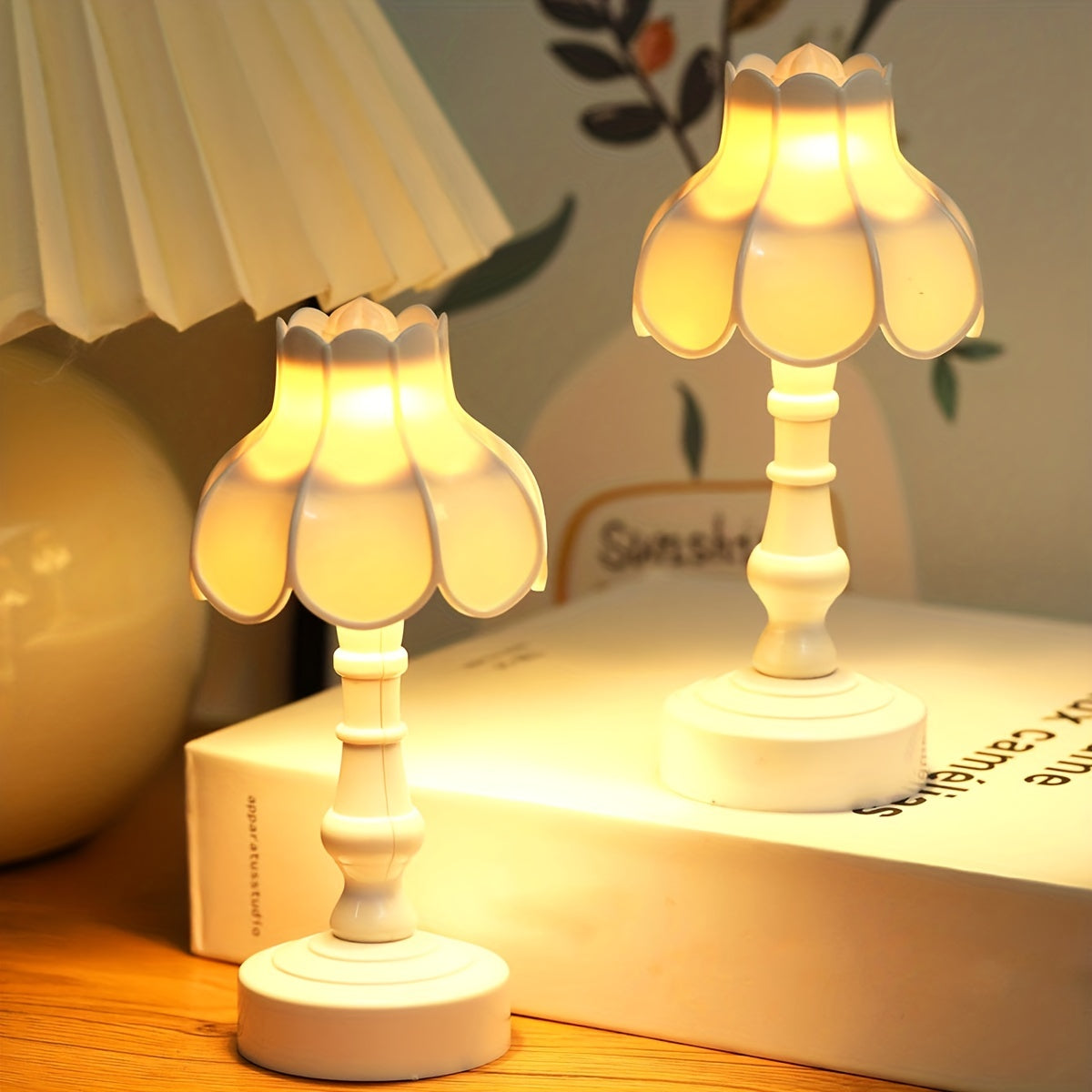 Flower Mini Desk Lamp  Ideal Night Light  Decor