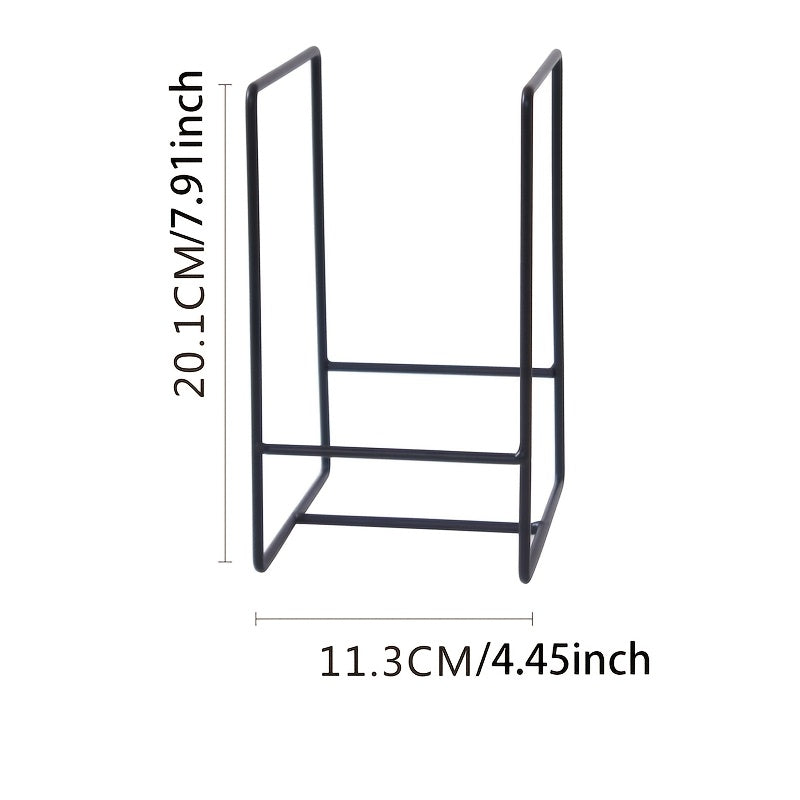 3pcs Metal Plate Rack Storage Box - Vertical Rack Holder for Kitchen