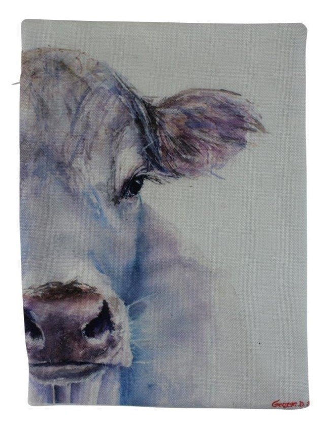 Cow | Farmhouse | Pillow Cover | 12x18 | Farm Animal | Home Decor |